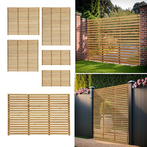 3ft 7ft outdoor wooden fence - wooden,