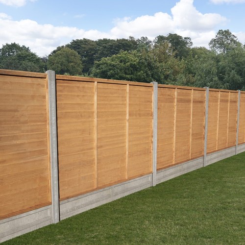 Forest garden wooden lap fence - forest,