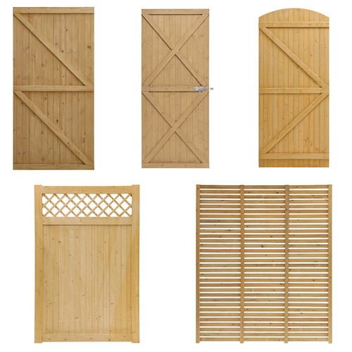 Security wooden garden gate - security,