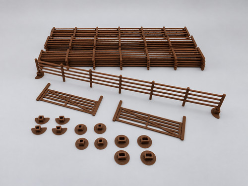 15x gauge post and rail - oo,