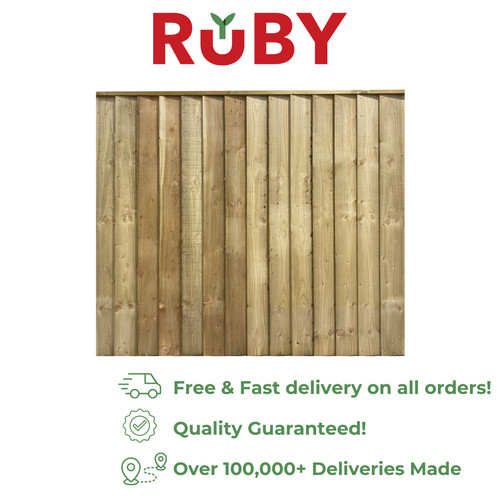 Ruby premium closeboard fence - closeboard,