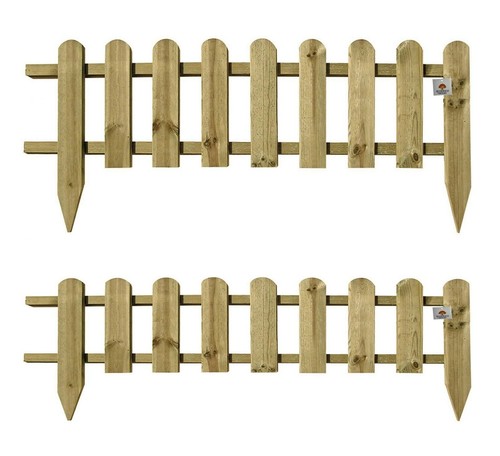 Wooden picket fence - wooden, fencing