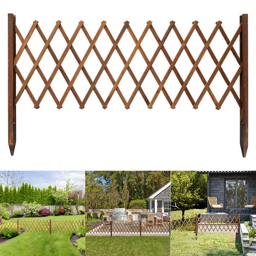Retractable solid wooden fence - retractable,