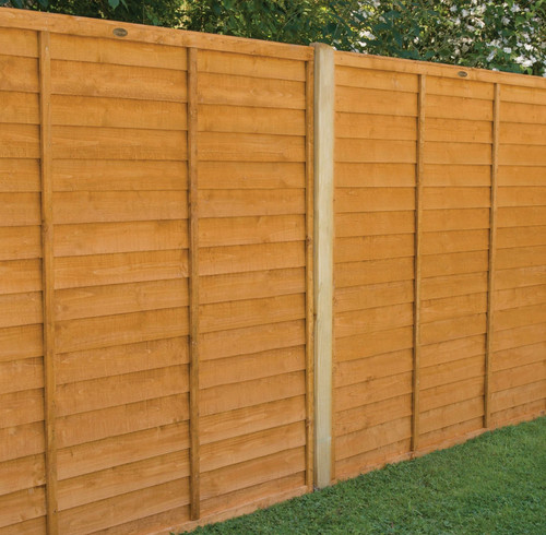 Dip treated overlap - overlap, fence