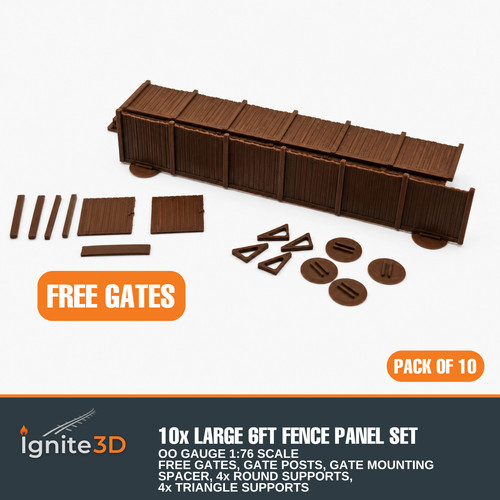 Gauge 6ft wooden fence - oo,
